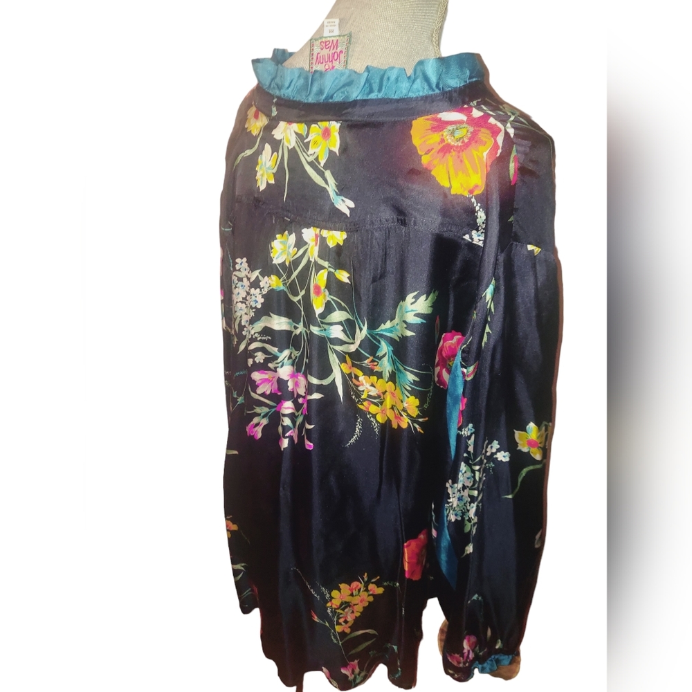 Johnny Was Silk Blouse
